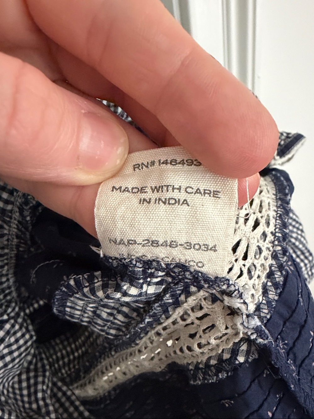 Doen Rosanna Skirt Indigo Calico Small S - Picture 3 of 5